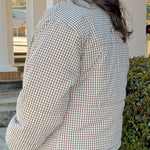 Cabin Check Gingham Puffer Jacket - Jessi Jayne Boutique
