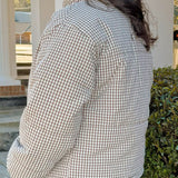 Cabin Check Gingham Puffer Jacket - Jessi Jayne Boutique