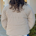 Cabin Check Gingham Puffer Jacket - Jessi Jayne Boutique