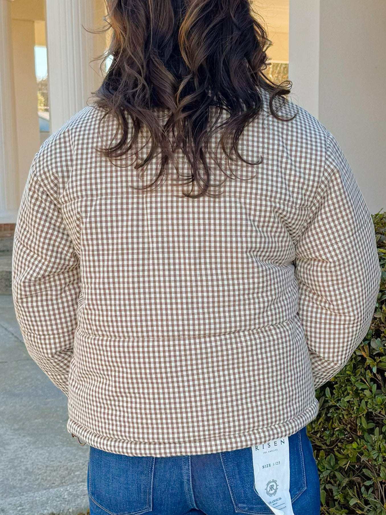 Cabin Check Gingham Puffer Jacket - Jessi Jayne Boutique