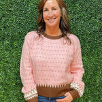 Sweet Geometry Knit Sweater - Jessi Jayne Boutique