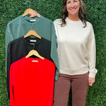 Everyday Ease Scuba Sweatshirt - Jessi Jayne Boutique