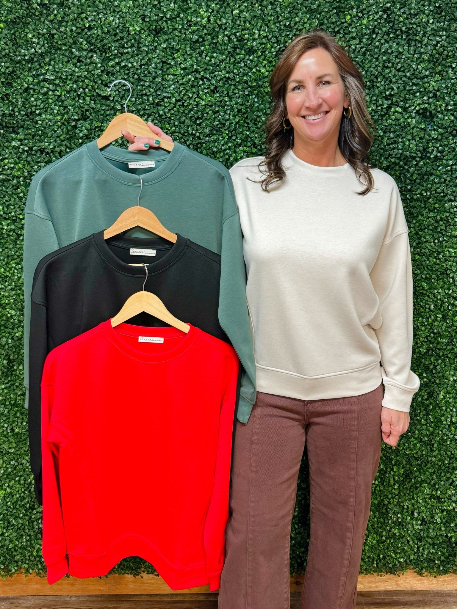 Everyday Ease Scuba Sweatshirt - Jessi Jayne Boutique