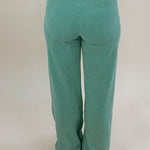 Pistachio Corduroy Wide - Leg Lounge Pants - Jessi Jayne Boutique