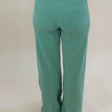 Pistachio Corduroy Wide - Leg Lounge Pants - Jessi Jayne Boutique