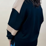 Sleek Colorblock Half - Zip Top - Jessi Jayne Boutique