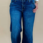 Risen Harbor Button Pocket Wide Leg Jean - Jessi Jayne Boutique