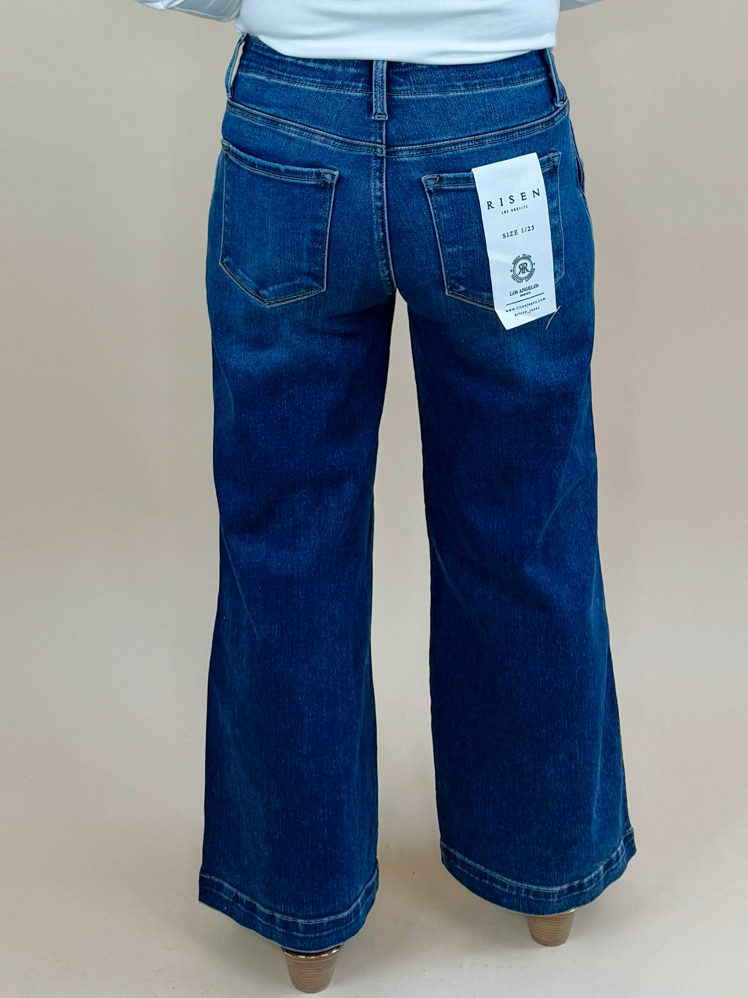 Risen Harbor Button Pocket Wide Leg Jean - Jessi Jayne Boutique