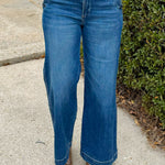 Risen Harbor Button Pocket Wide Leg Jean - Jessi Jayne Boutique
