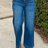 Risen Harbor Button Pocket Wide Leg Jean - Jessi Jayne Boutique