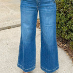 Risen Harbor Button Pocket Wide Leg Jean - Jessi Jayne Boutique