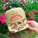 Merry Christmas To My Filthy Animals Two Tone Camo Trucker - Jessi Jayne Boutique