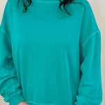 Washed Ease Terry Pullover - Jessi Jayne Boutique