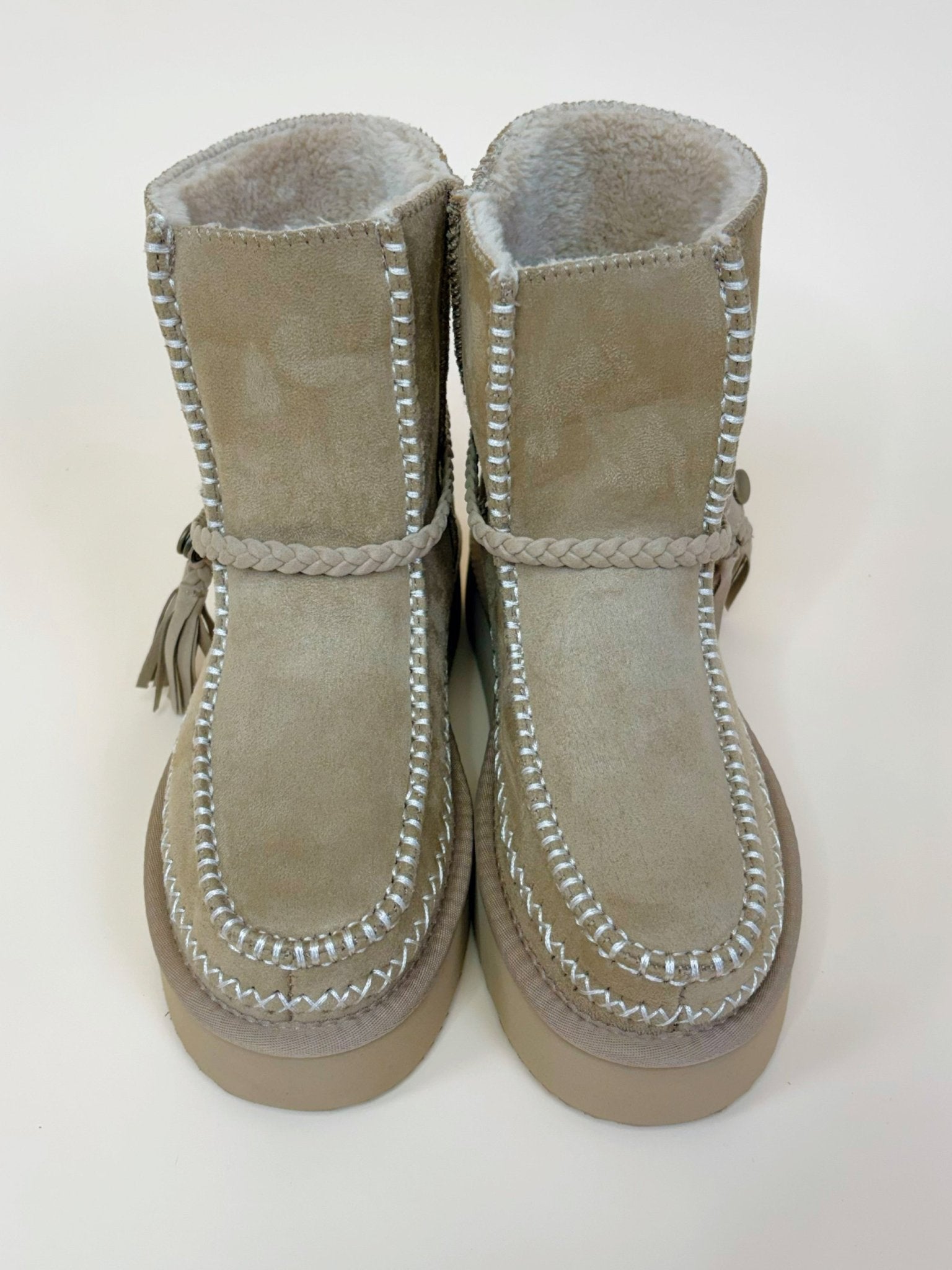 Shu Shop Winona Taupe Boots - Jessi Jayne Boutique