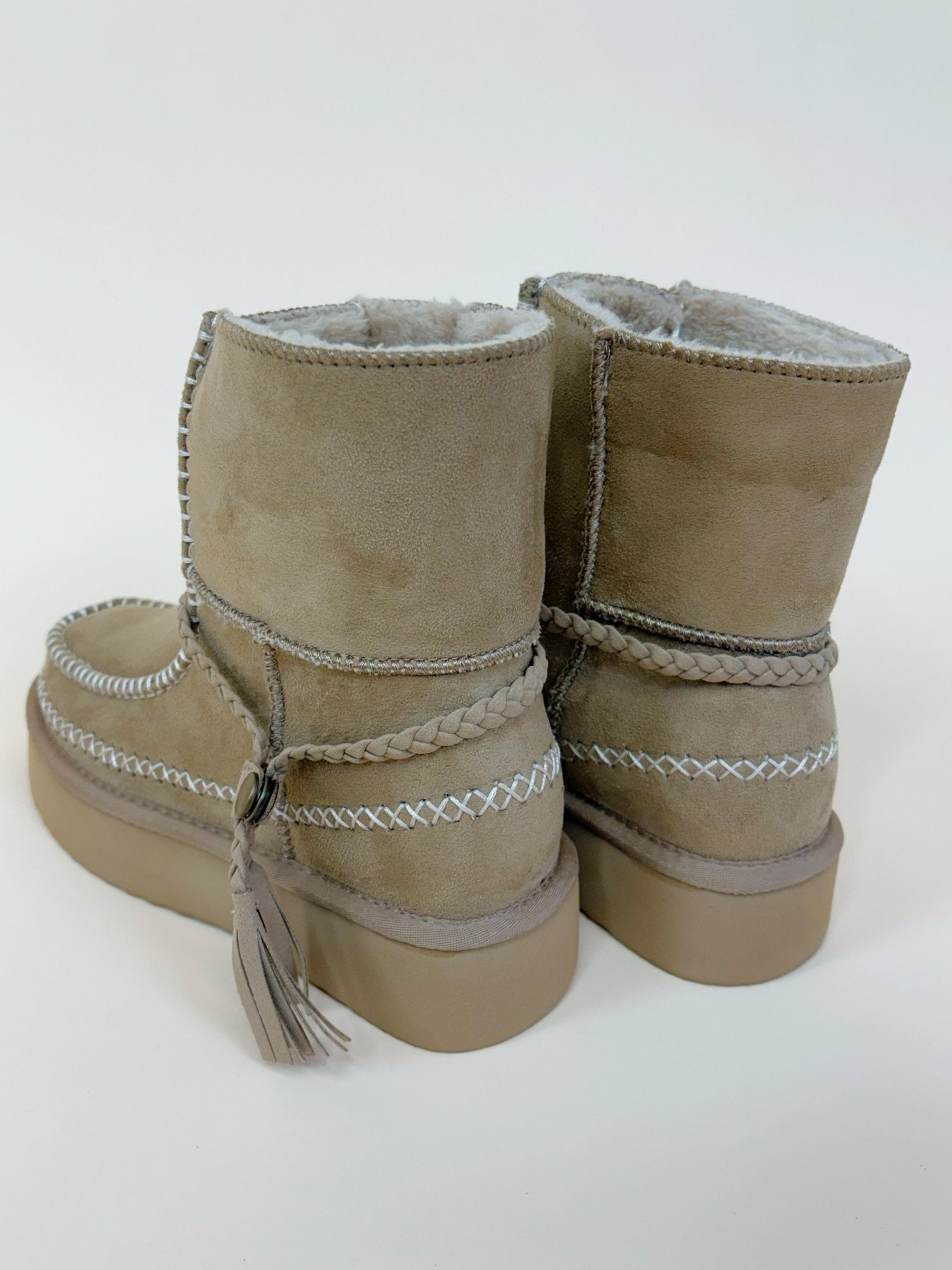 Shu Shop Winona Taupe Boots - Jessi Jayne Boutique