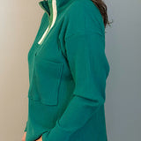 Sport Mode Ribbed Zip Pullover Top - Jessi Jayne Boutique