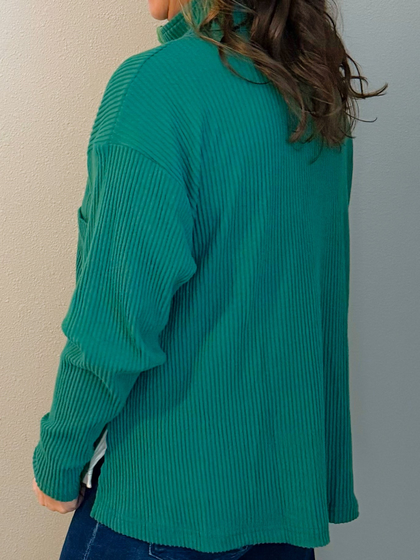 Sport Mode Ribbed Zip Pullover Top - Jessi Jayne Boutique