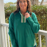 Sport Mode Ribbed Zip Pullover Top - Jessi Jayne Boutique