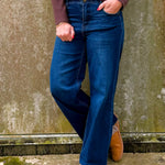 Risen Rover High Rise Ankle Wide Jeans - Jessi Jayne Boutique