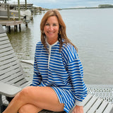 Easy Stripes Sweatshirt and Short Set - Jessi Jayne Boutique