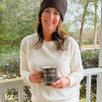 Cozy Intent Waffle Long Sleeve Top - Jessi Jayne Boutique