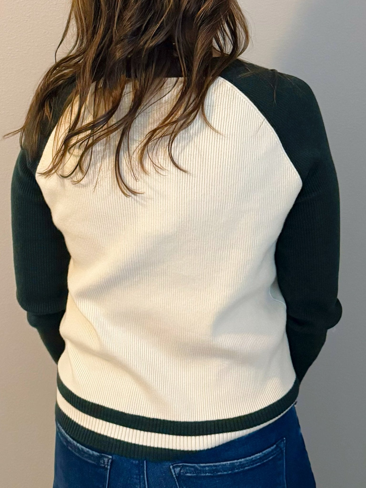 Sporty Chic Colorblock Knit Top - Jessi Jayne Boutique