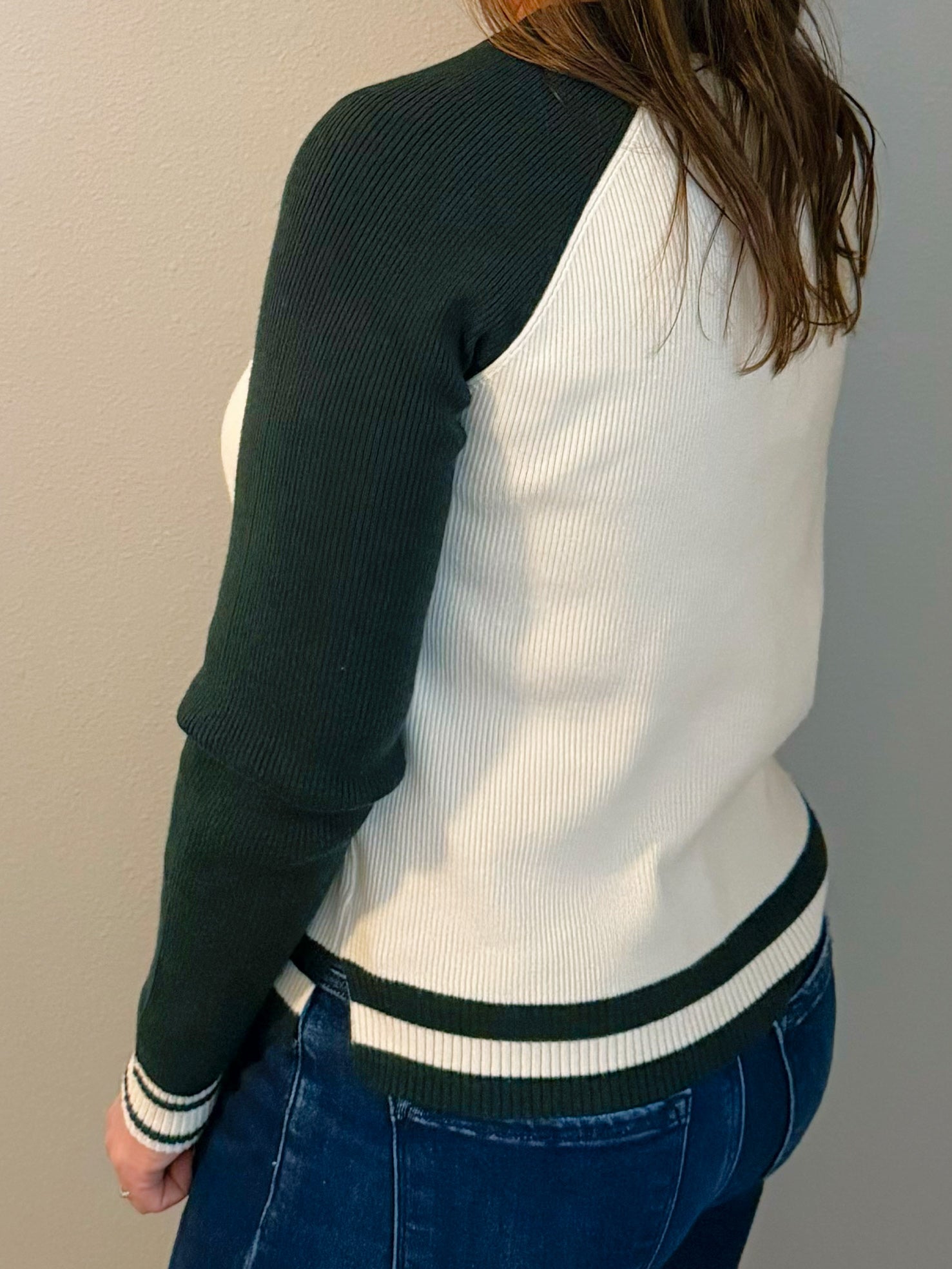 Sporty Chic Colorblock Knit Top - Jessi Jayne Boutique