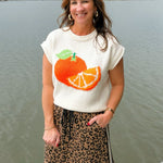 Fresh Squeezed Orange Sweater Top - Jessi Jayne Boutique