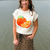 Fresh Squeezed Orange Sweater Top - Jessi Jayne Boutique