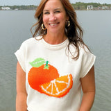 Fresh Squeezed Orange Sweater Top - Jessi Jayne Boutique