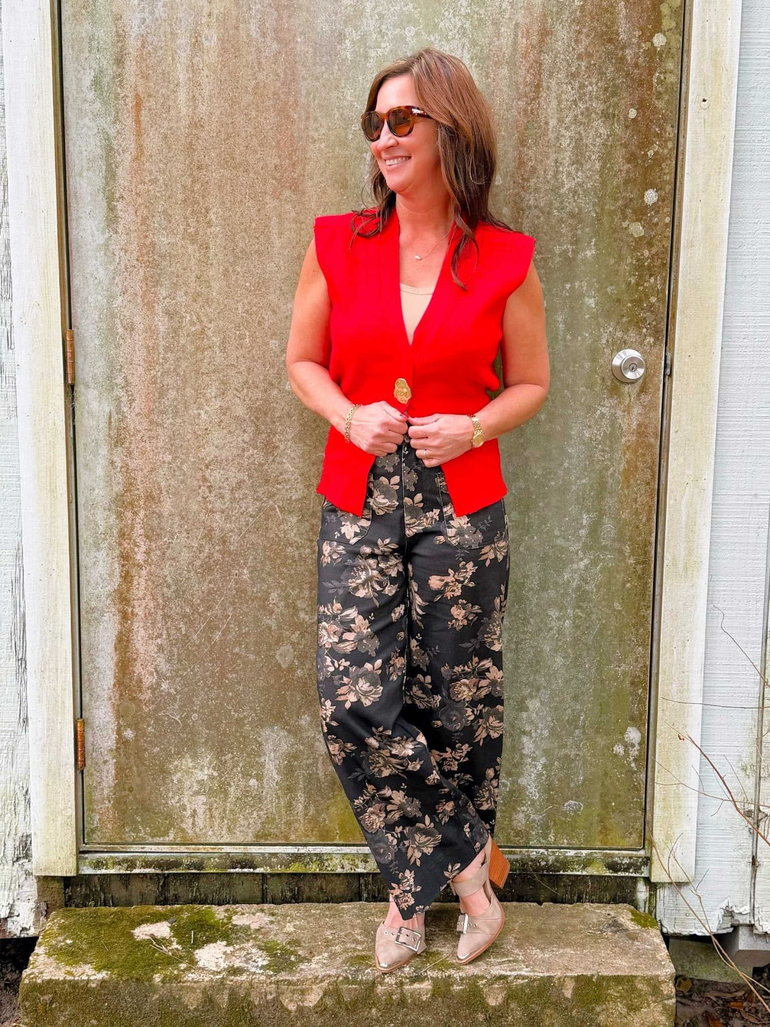 Midnight Garden Floral Pants - Jessi Jayne Boutique