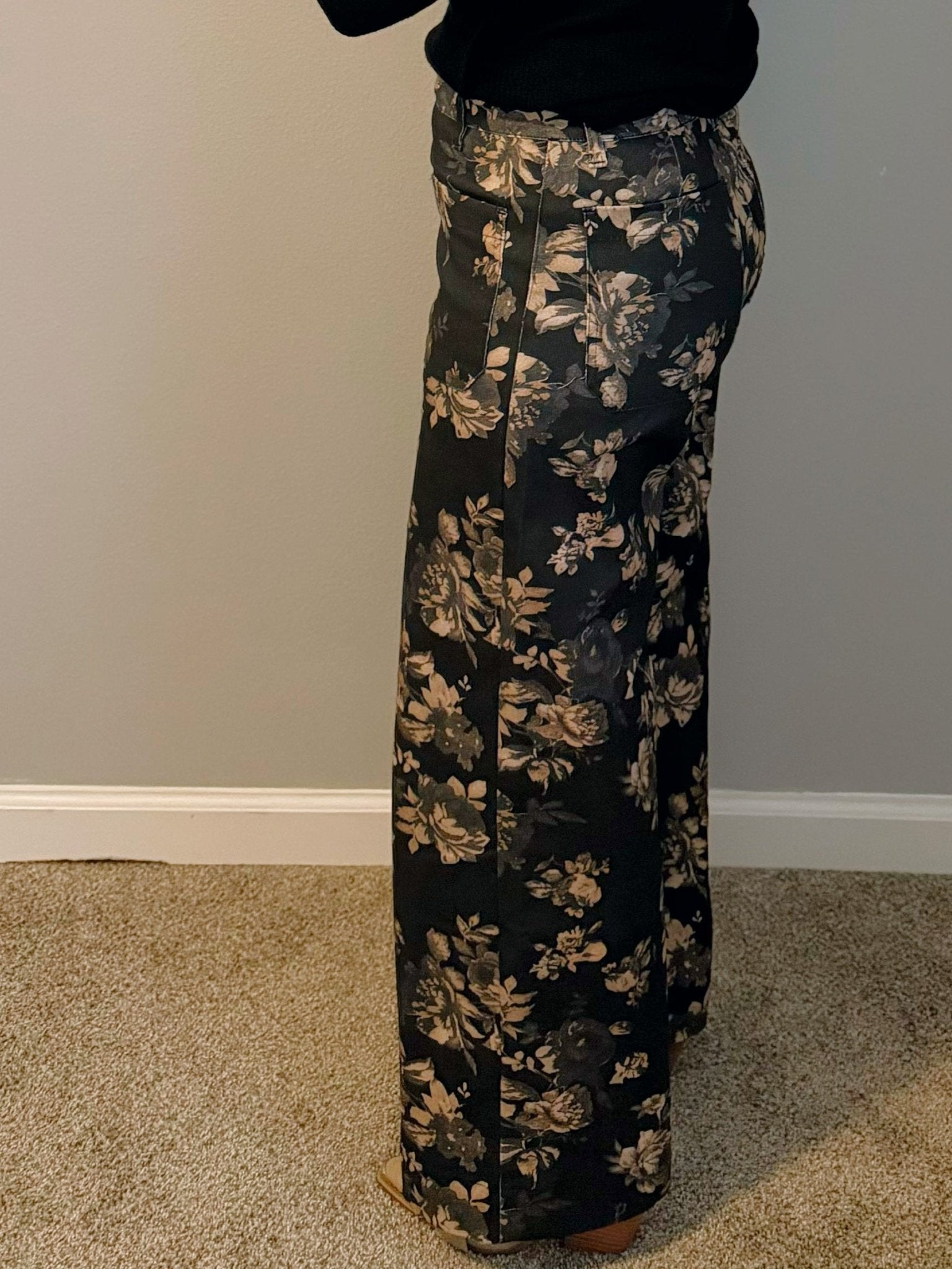 Midnight Garden Floral Pants - Jessi Jayne Boutique