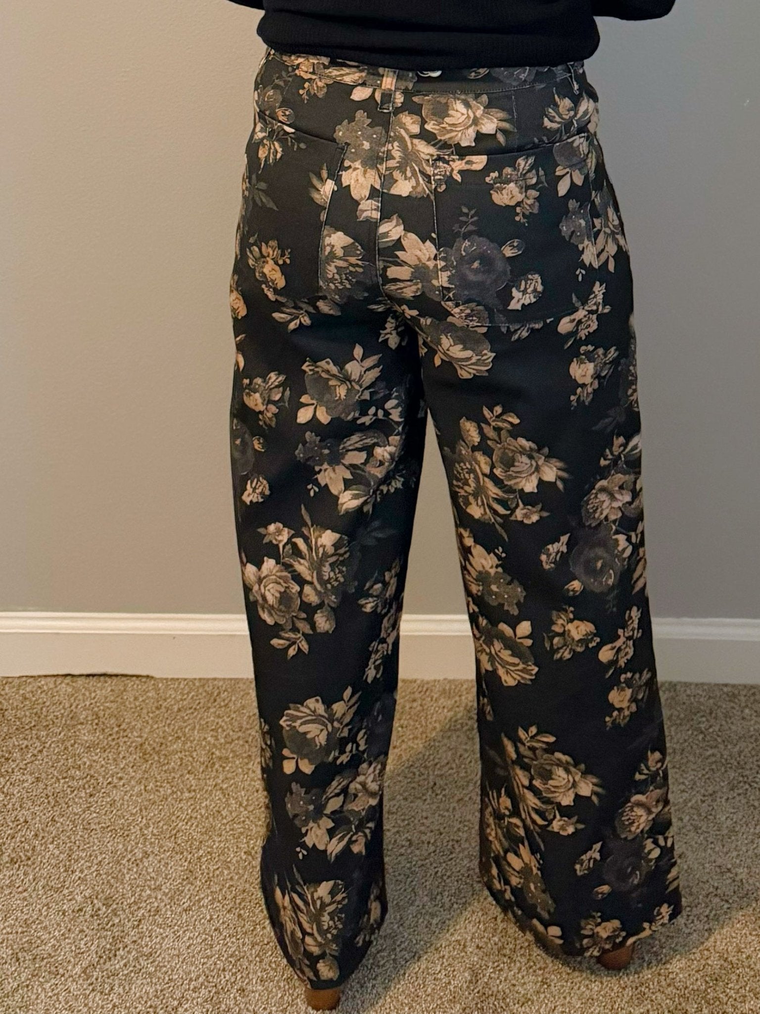 Midnight Garden Floral Pants - Jessi Jayne Boutique
