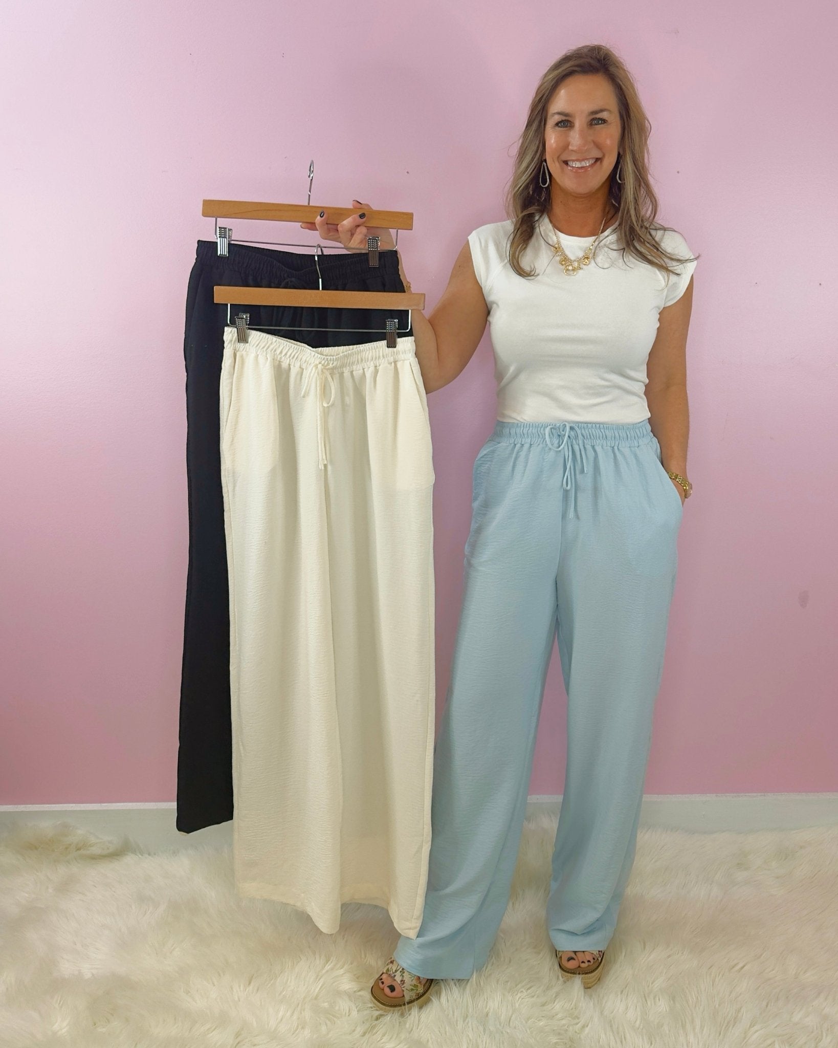 Cool and Collected Wide - Leg Pants - Jessi Jayne Boutique