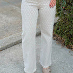 Risen Refined Edge Textured Straight Jeans - Jessi Jayne Boutique