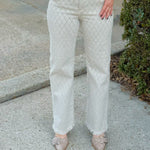 Risen Refined Edge Textured Straight Jeans - Jessi Jayne Boutique