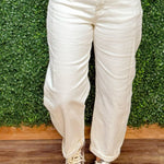Risen Shape Shift Barrel Jeans in Cream - Jessi Jayne Boutique