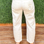 Risen Shape Shift Barrel Jeans in Cream - Jessi Jayne Boutique