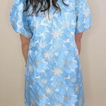 Sky Vienna Floral Jacquard Event Dress - Jessi Jayne Boutique