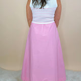 Sweet Intent Mixed Media Midi Dress - Jessi Jayne Boutique