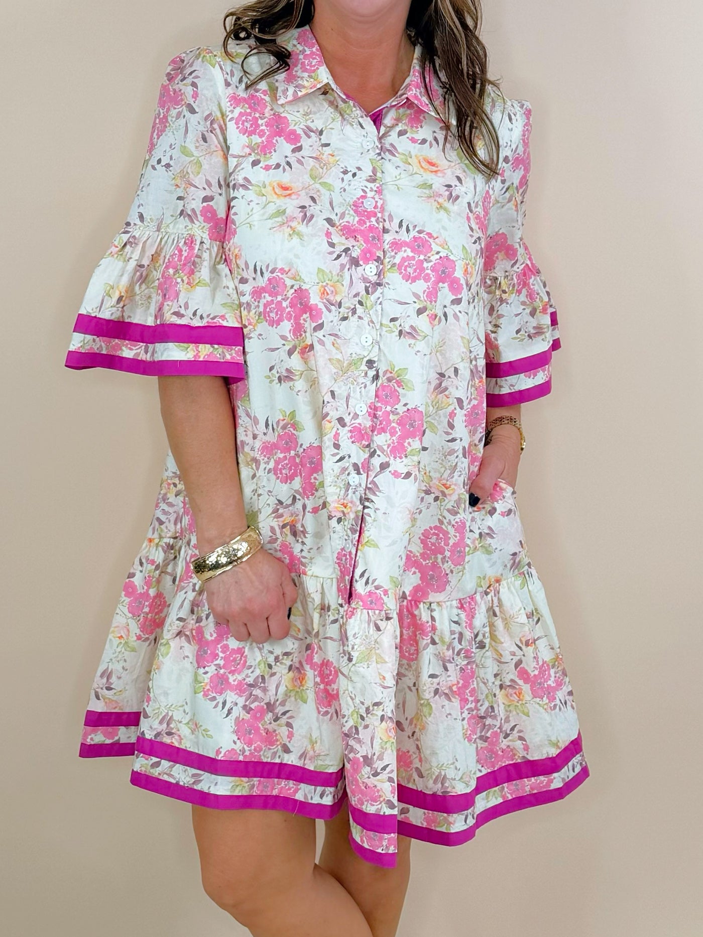 Sweet on Spring Floral Mini Dress - Jessi Jayne Boutique