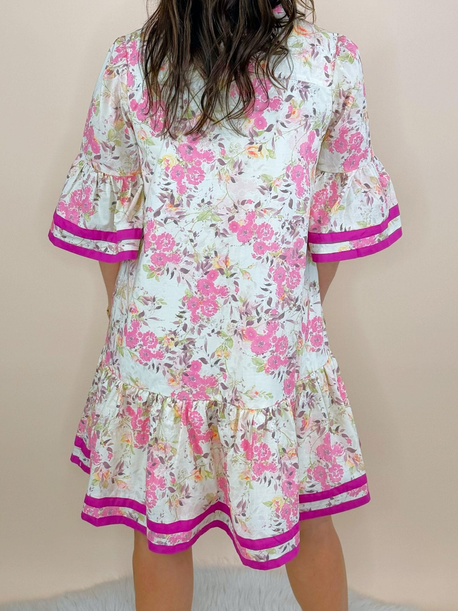 Sweet on Spring Floral Mini Dress - Jessi Jayne Boutique