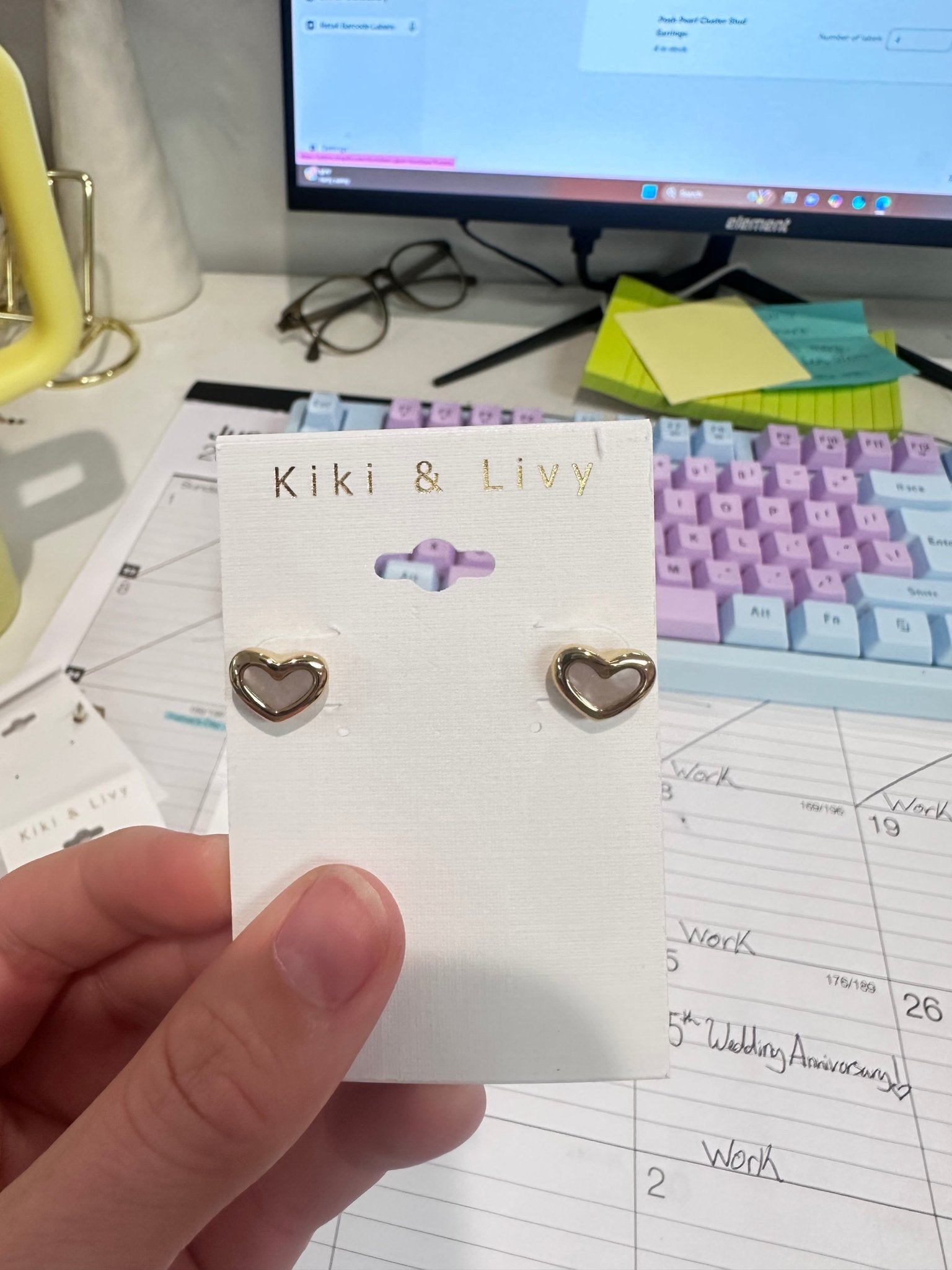 Classic Heartbeat Stud Earrings - Jessi Jayne Boutique