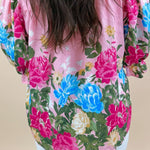 Painted Petals V - Neck Blouse - Jessi Jayne Boutique