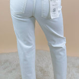 Risen Clean Slate Straight Jeans in Cream - Jessi Jayne Boutique