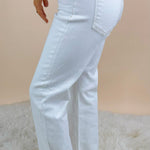 Risen Clean Slate Straight Jeans in Cream - Jessi Jayne Boutique