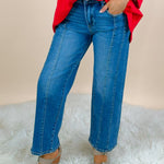 Risen Clean Line Crop Straight Jeans - Jessi Jayne Boutique