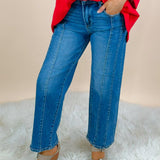 Risen Clean Line Crop Straight Jeans - Jessi Jayne Boutique