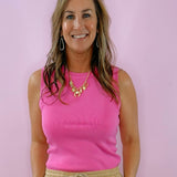 Vibrant Essential Ribbed Tank - Jessi Jayne Boutique