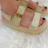 Corky Go For It Sand Raffia Platform Sandal - Jessi Jayne Boutique